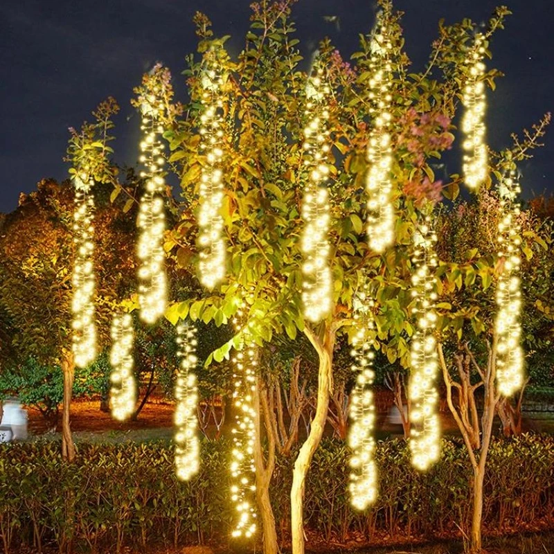 

Decoration Color Lights Landscaping Light Strings Courtyard Tree Hanging Lamps Lighting New LED Firecrackers Meteor Lights