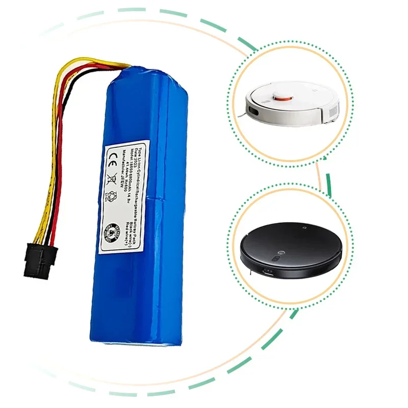 Replacement D099-4S2P Battery 100% Original For Xiaomi Mi Robot Vacuum-Mop 2 Pro Vacuum-Mop 2 MJSTS1 C101 MJSTP 6800mAh