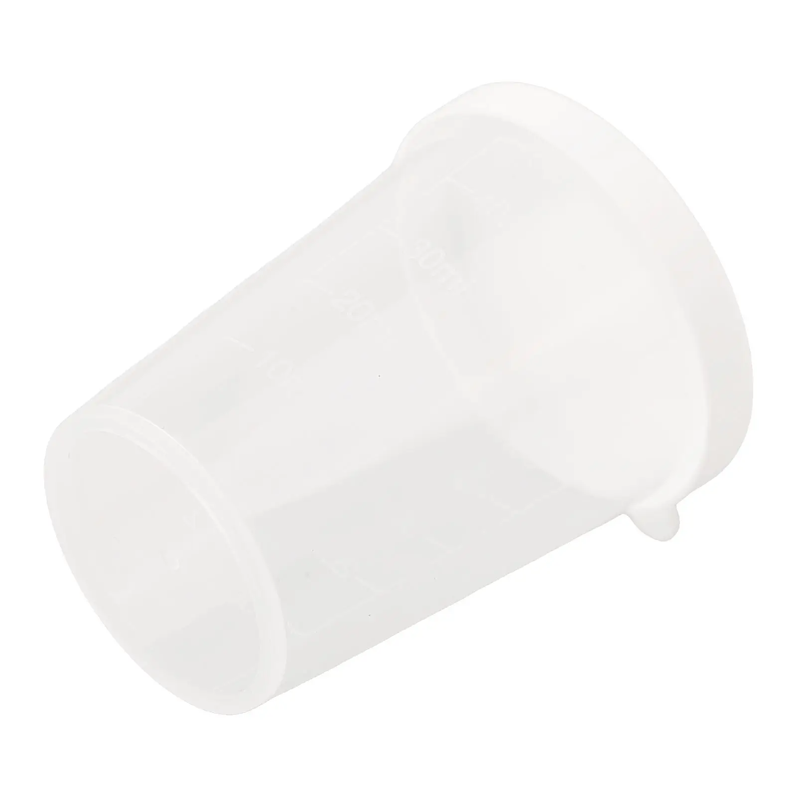 Cup Measuring Cups For School With White Lids Cap 10pcs 50ml Medicine Measuring Sample Storage Transparent High Quality