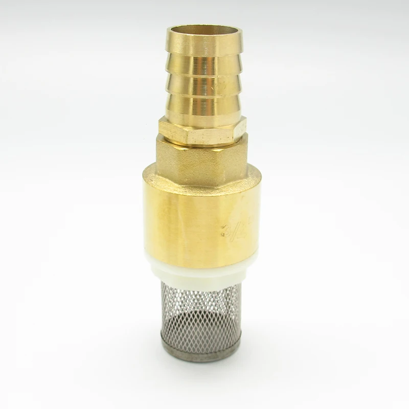 3/4″ Messing-Rückschlagventil Mit Saugkorb & Schlauchanschluss (19 Mm) – Fußventil Für Pumpen, Garten & Regenwasser