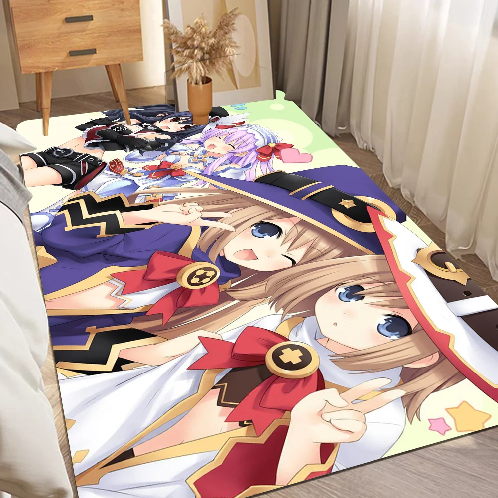 Hyper dimension Neptunia Eingangstür matte rutsch fest absorbieren Wasser lange Streifen Kissen Schlafzimmer Matte Toiletten teppich