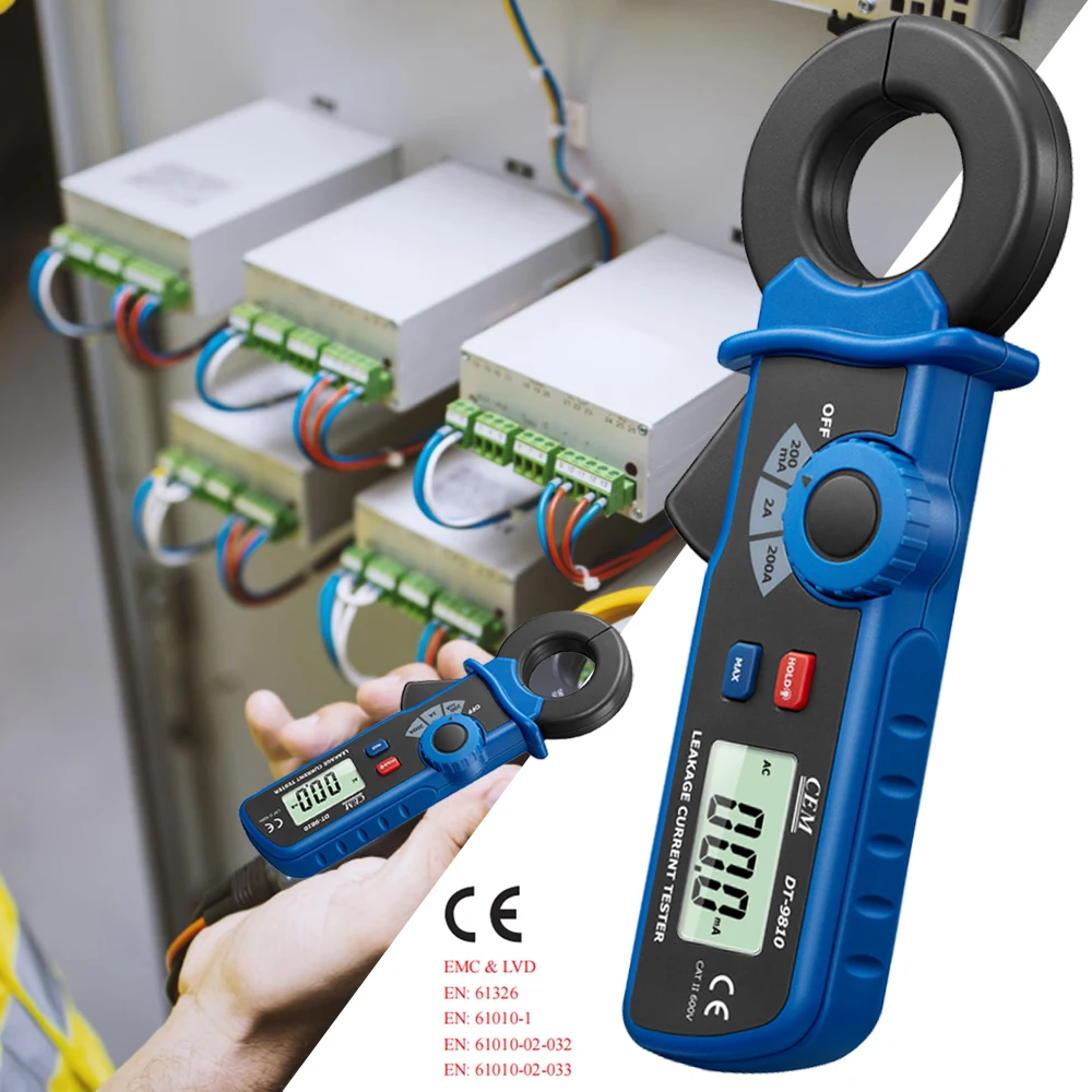 

Digital Clamp Meter High Precision AC Current Leakage Current Detection True RMS 2000 Counts Multimeter Auto-ranging AC NCV