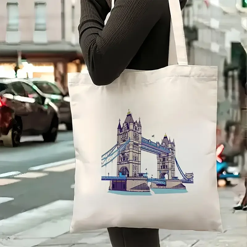 런던 잉글랜드 유니온 잭 빈티지 레터 프린트 캔버스 토 - Travel Accessories London 리뷰 및 가격