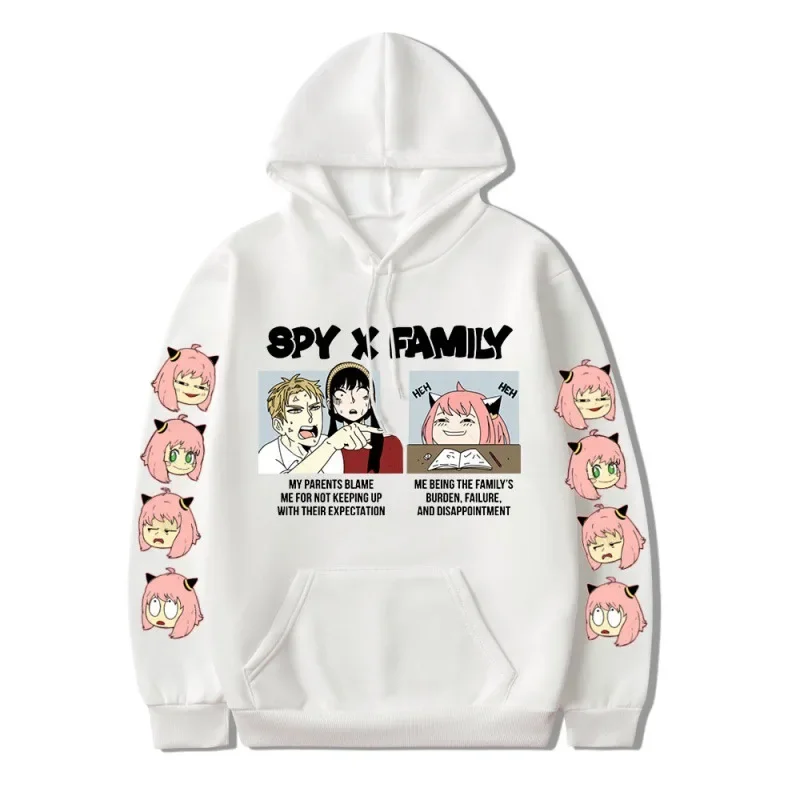 Anime Spy X Family Characters Leisure Life Women's Clothing Hoodies Street Trend Sports Style Creative Fashion Matching Fun