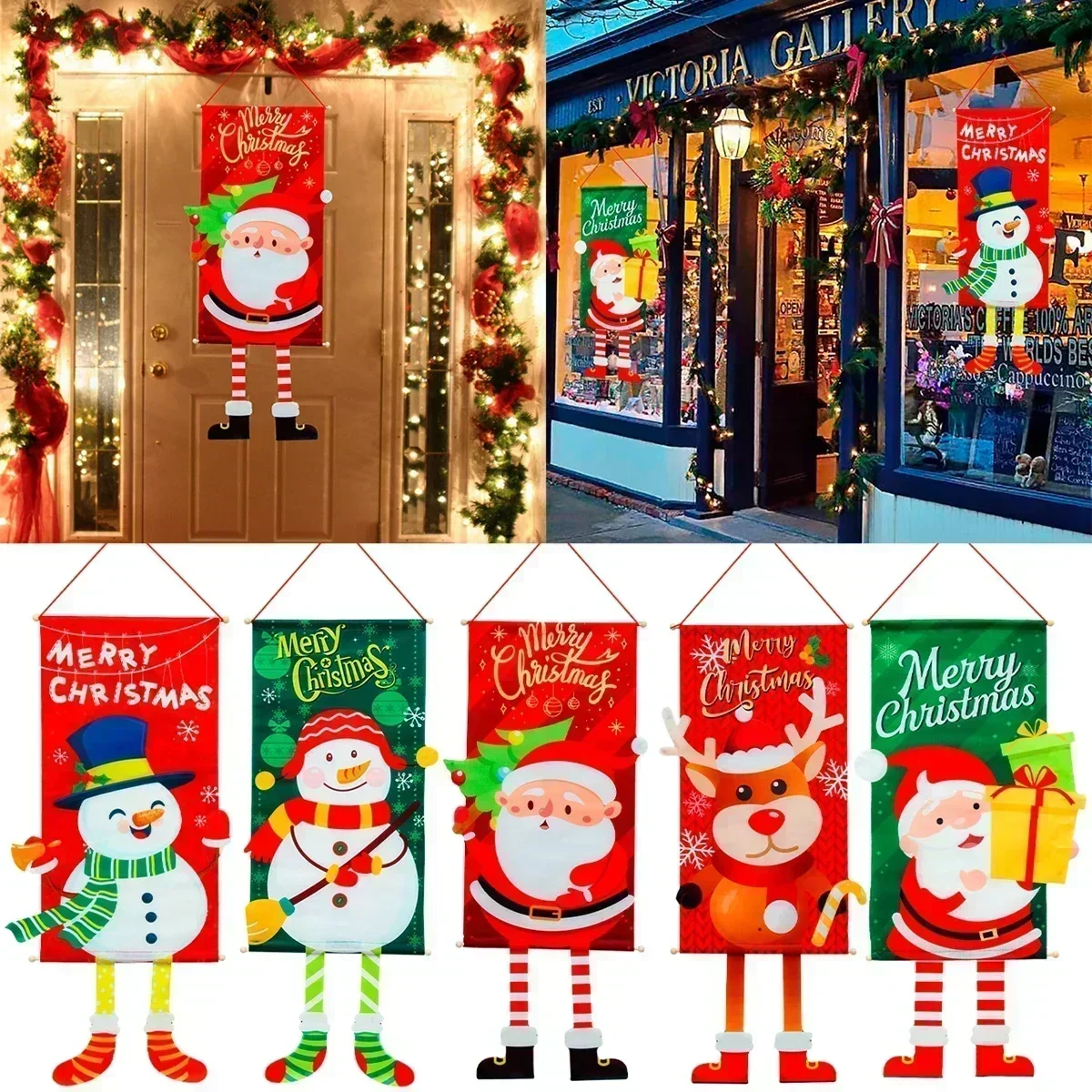 

2024 Merry Christmas, Flag Hanging Christmas Decorations, Home Christmas Decorations, Christmas Gifts, Wholesale 20 pieces