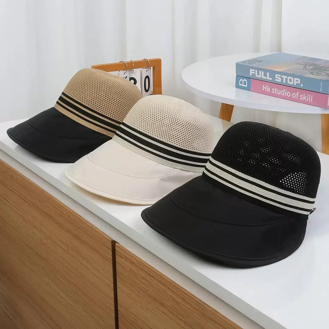 Sombrero de Pescador para Mujer, Verano 2026, Transpirable, con Ala Ancha, Protección Solar, Estilo Moderno, Tipo Gorra de Pico de Pato