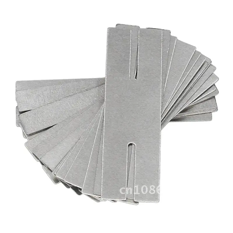 

100pcs/lot 0.15*8*28 H type Nickel Plated Steel Strap Strip Sheets for Battery Pack Spot Welding Spot Welder Equipment