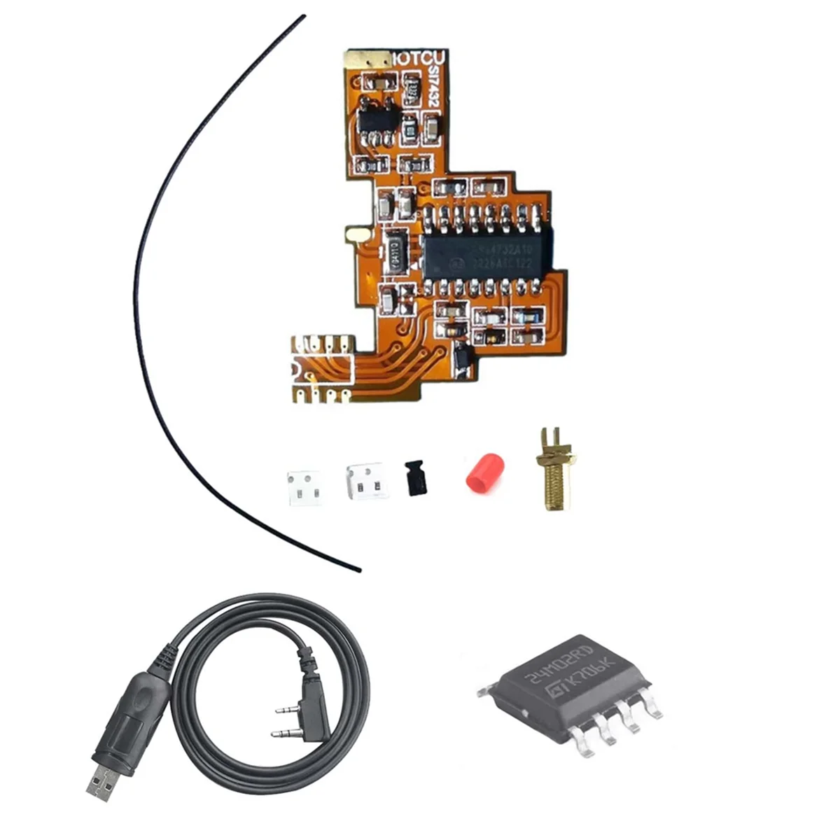 

SI4732 FPC Modification Module+2M Chip+Programming Cable for K5K6 HF Shortwave Reception/Dual Antenna Solution