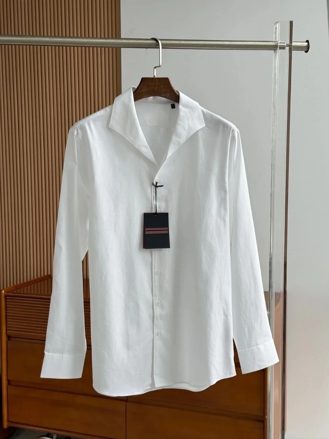 Faionable Busin الرجال طويل Sve irt 2025 الخريف الشتاء جديد Sle بسيط التطريز الكوبية طوق لباس غير رسمي للرجال