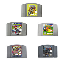 N64 USA NTSC Version 64 Bit Console Video Games Cartridge Super 64 Kart Party Paper Smash Mario Series Collection Gifts Toys