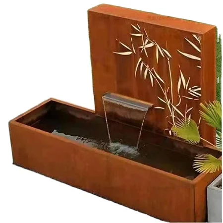 

Украшение дома, стальной фонтан с водой, садовый фонтан