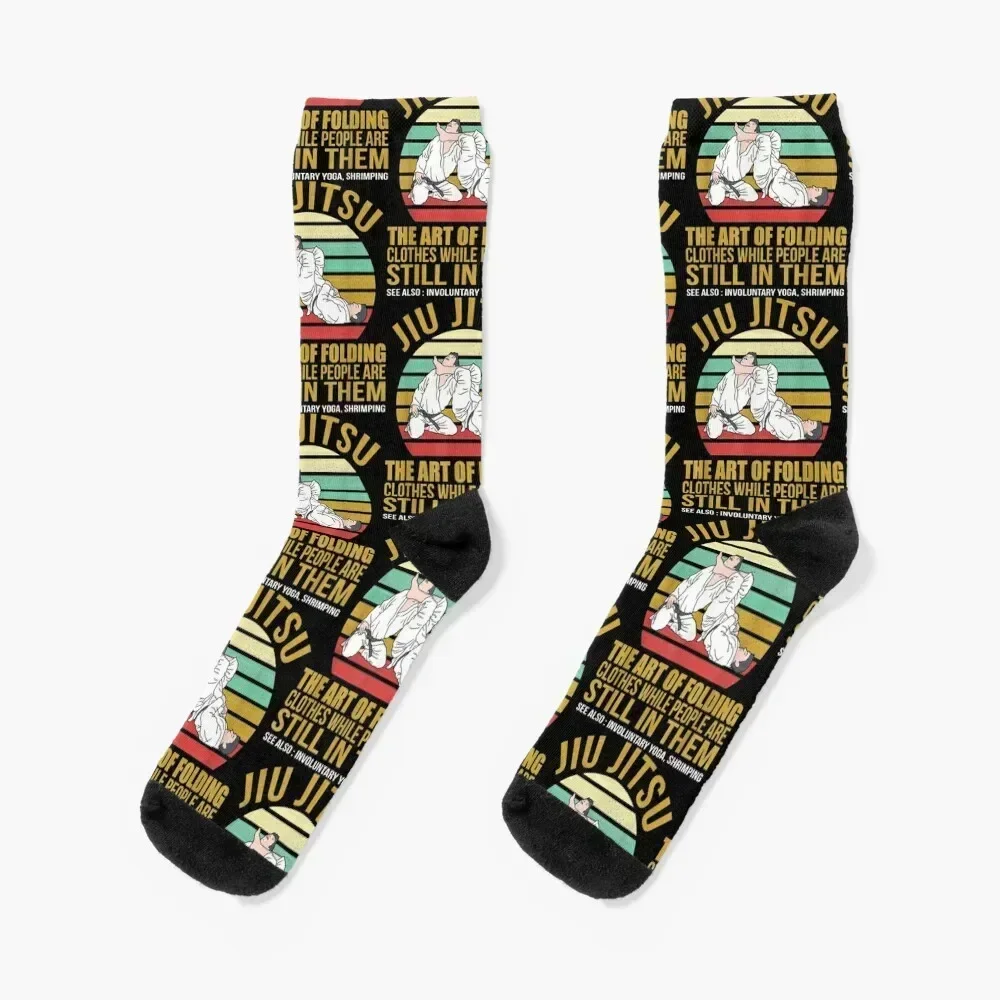 Funny Retro Brazilian Jiu-Jitsu MMA Gifts For Jiu Jitsu Socks Stockings shoes New year's Socks Male Women's