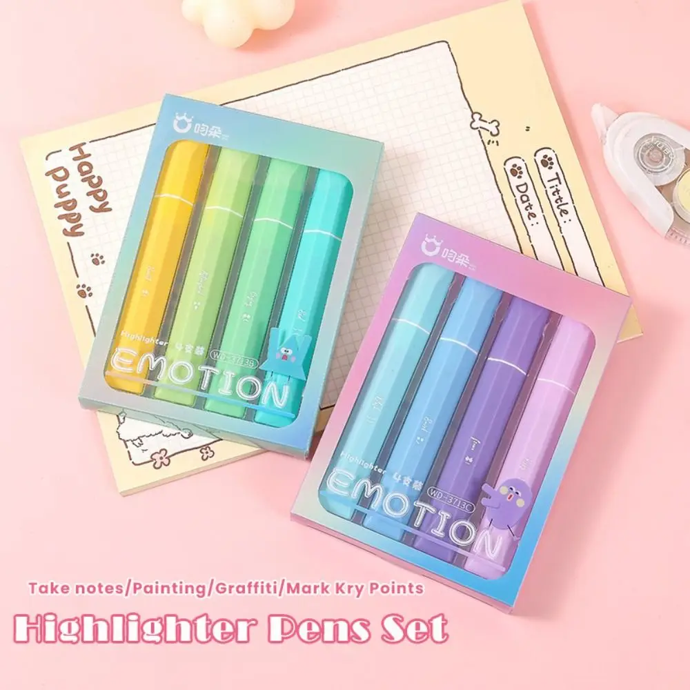 Evidenziatore a colori dopamina Punta obliqua Pennarello artistico a testa morbida Protezione per gli occhi Pittura Penna a colori per pittura con graffiti