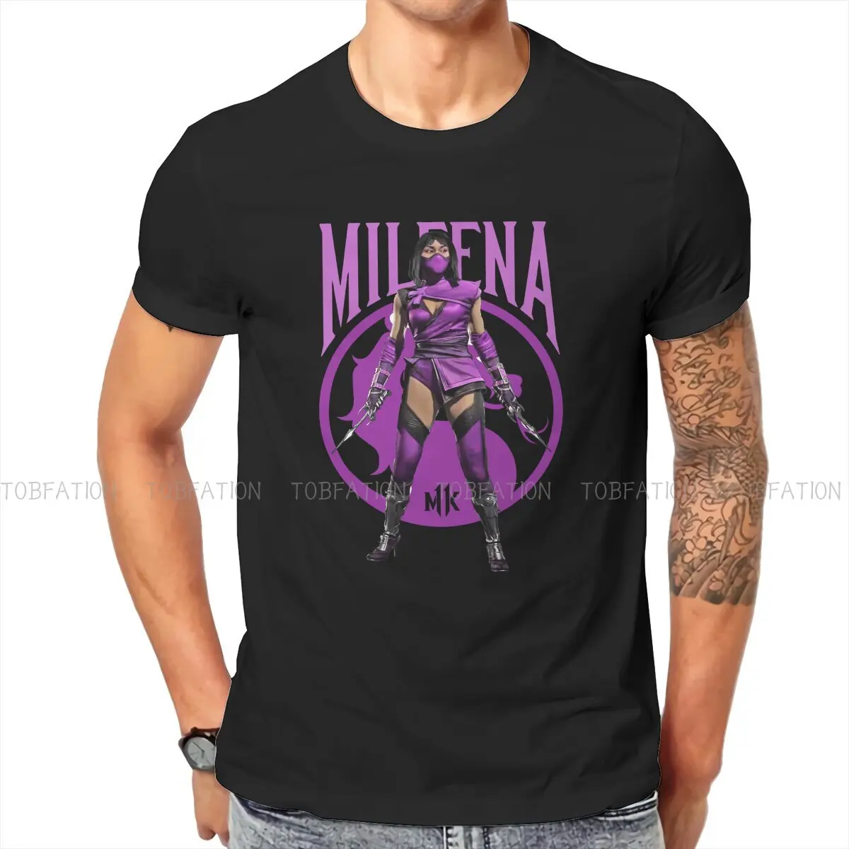 Mortal Kombat  Lord Raiden Film Polyester TShirts Cool MILEENA Personalize Homme T Shirt Hipster Clothing 6XL