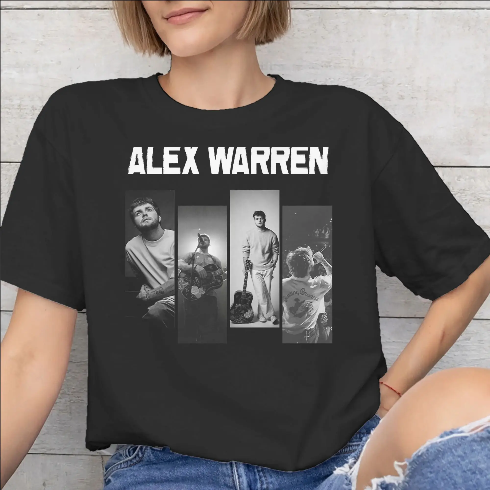 Men Women Graphic Alex Warren Little Orphan Live Tour 2026  Tee T Shirt Cotton  T-shirts Clothing