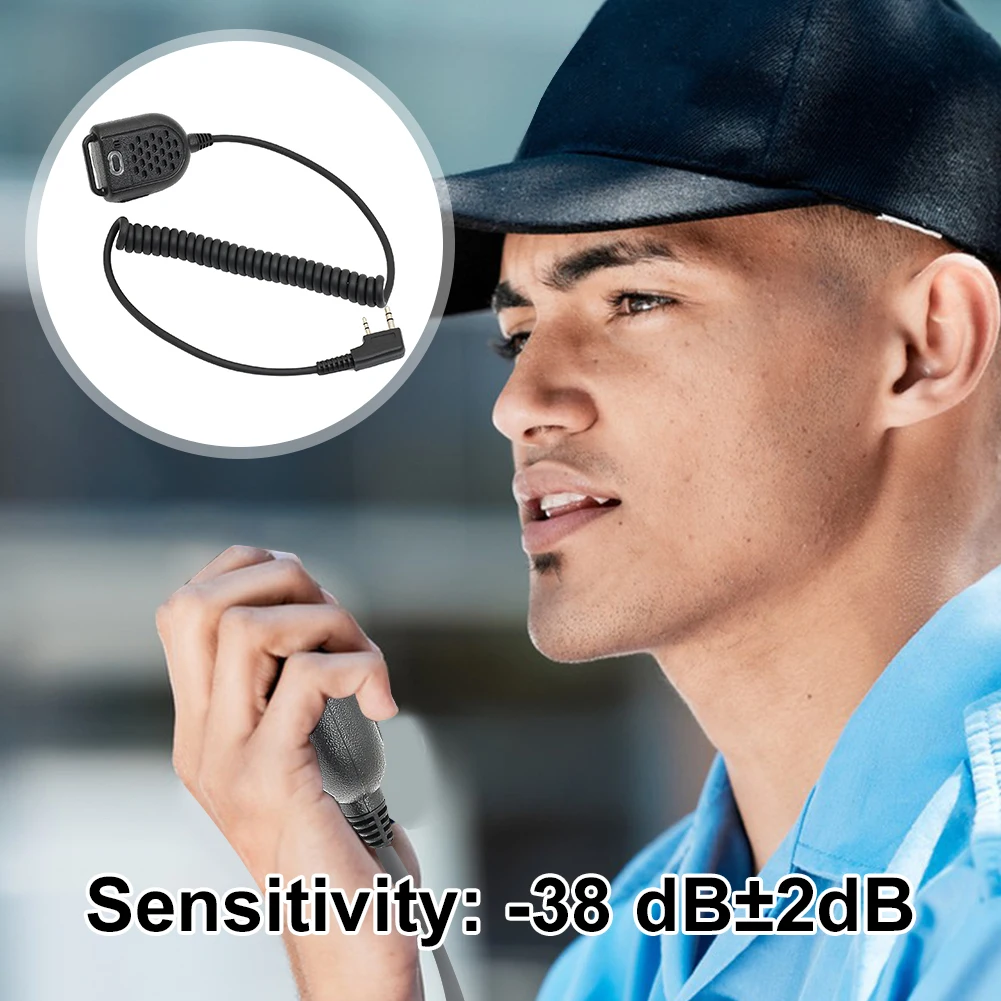

Walkie Talkie PTT LED Shoulder Speaker Mic Handheld Walkie-talkie Microphone for KENWOOD TK-3107 BAOFENG BF-888s UV-5R
