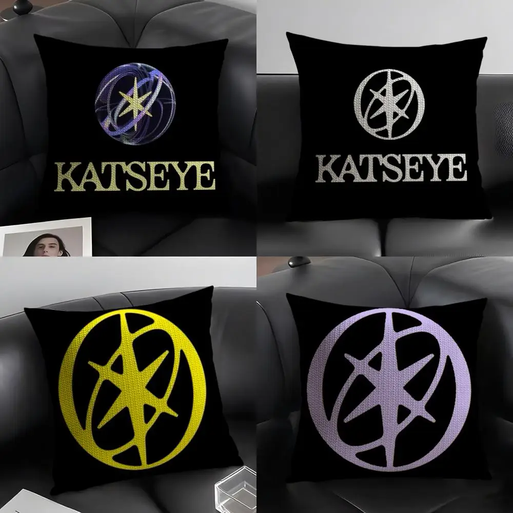 

Girl Group K-Katseye Pillow Case Natural Linen Organic Fabric Double-Sided Printing Breathable Perfect Gift for Decor