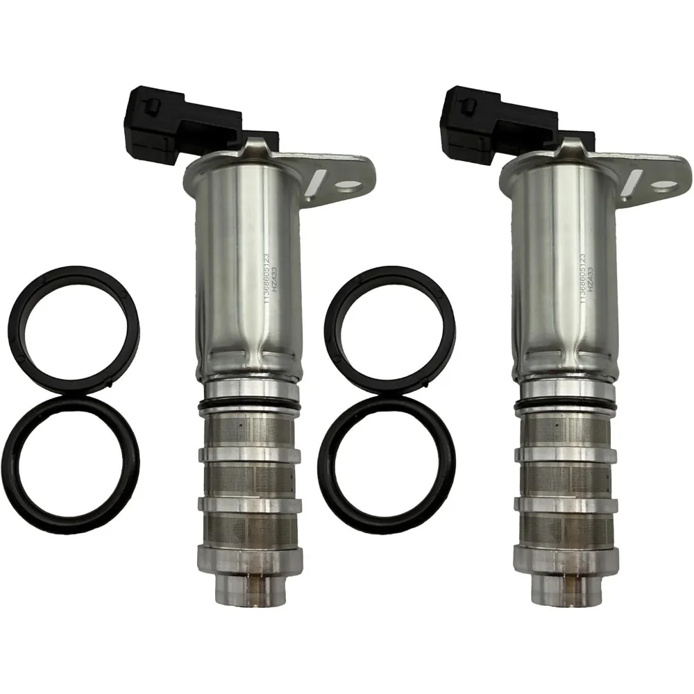 2PCS Vanos VVT Solenoid Valve 11368605123 11367585500 for BMW F10 F30 X5 N55 N63 Petrol Engine 2011-2016 Replacement