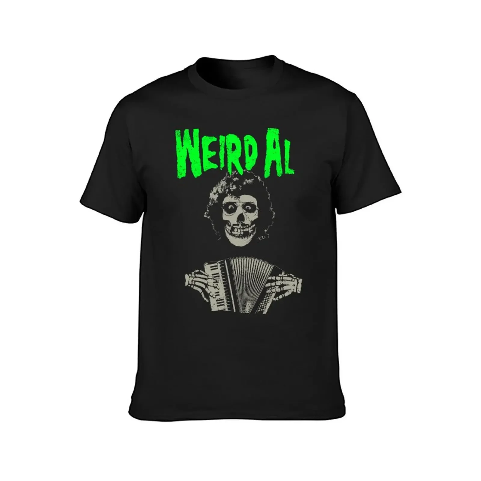 Weird Al meets the Misfits with Accordion T-Shirt hippie clothes graphics Men's cotton t-shirt