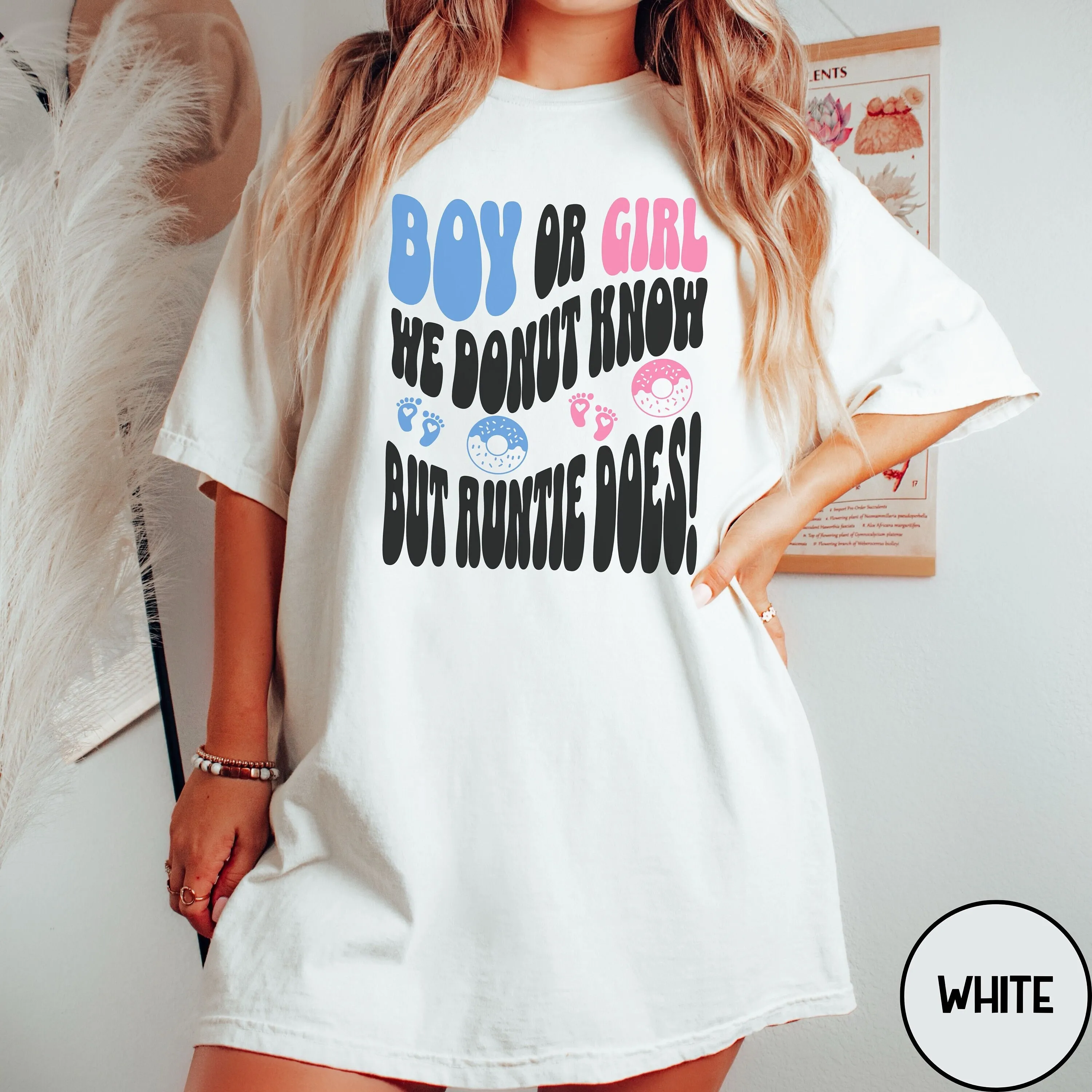 

Donut Gender Reveal Party T Shirt Keeper Of The Auntie Ideas We Know