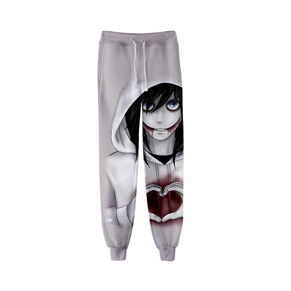 

Anime Jeff The Killer 3D Joggers Pants Men/Women Casual Trousers Harajuku Hip Hop Sweatpants Pantalon Homme Streetwear