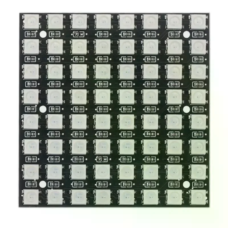 1Pcs Built In Full-color Driver Color Light Development Board WS2812 LED 5050 RGB 8x8 64 Bit LED Matrix Module For Arduino