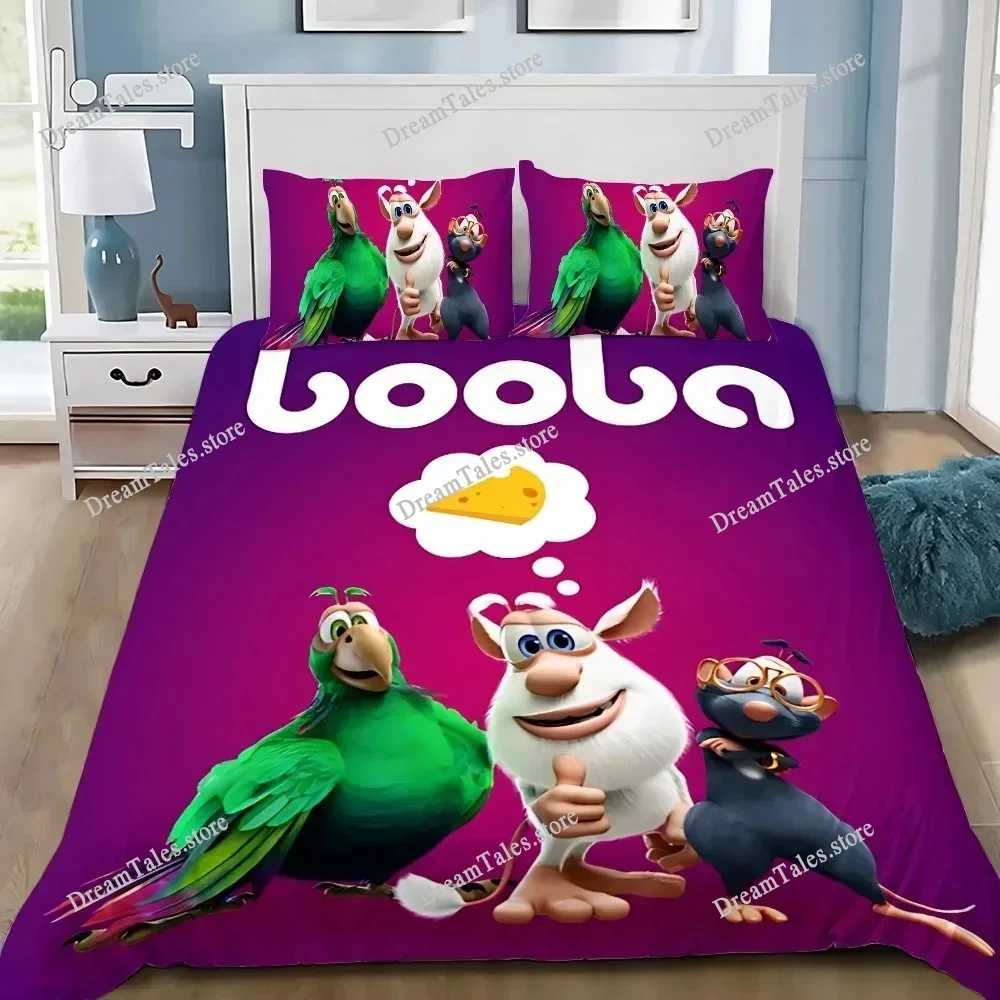 Exquisite 3D Cartoon B-Boobas Funny Wallpaper Anime Digital Printing Bedding Set Duvet Cover Comforter Bed Boys Girls Gift