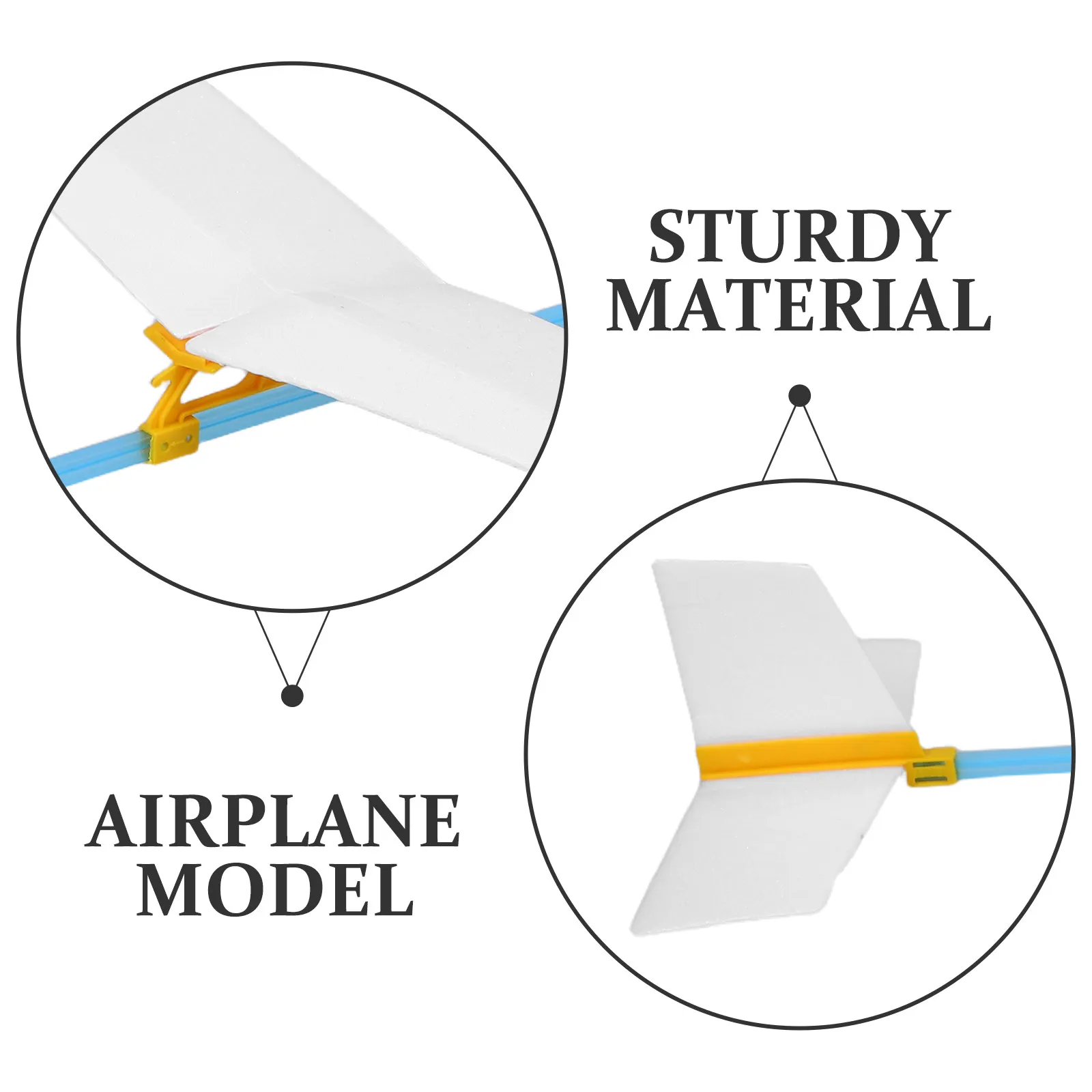 2Pcs Glider Airplane Kit Educational Building Stem Craft for Kids Hands-on Creativity Hand Launch Flying Model