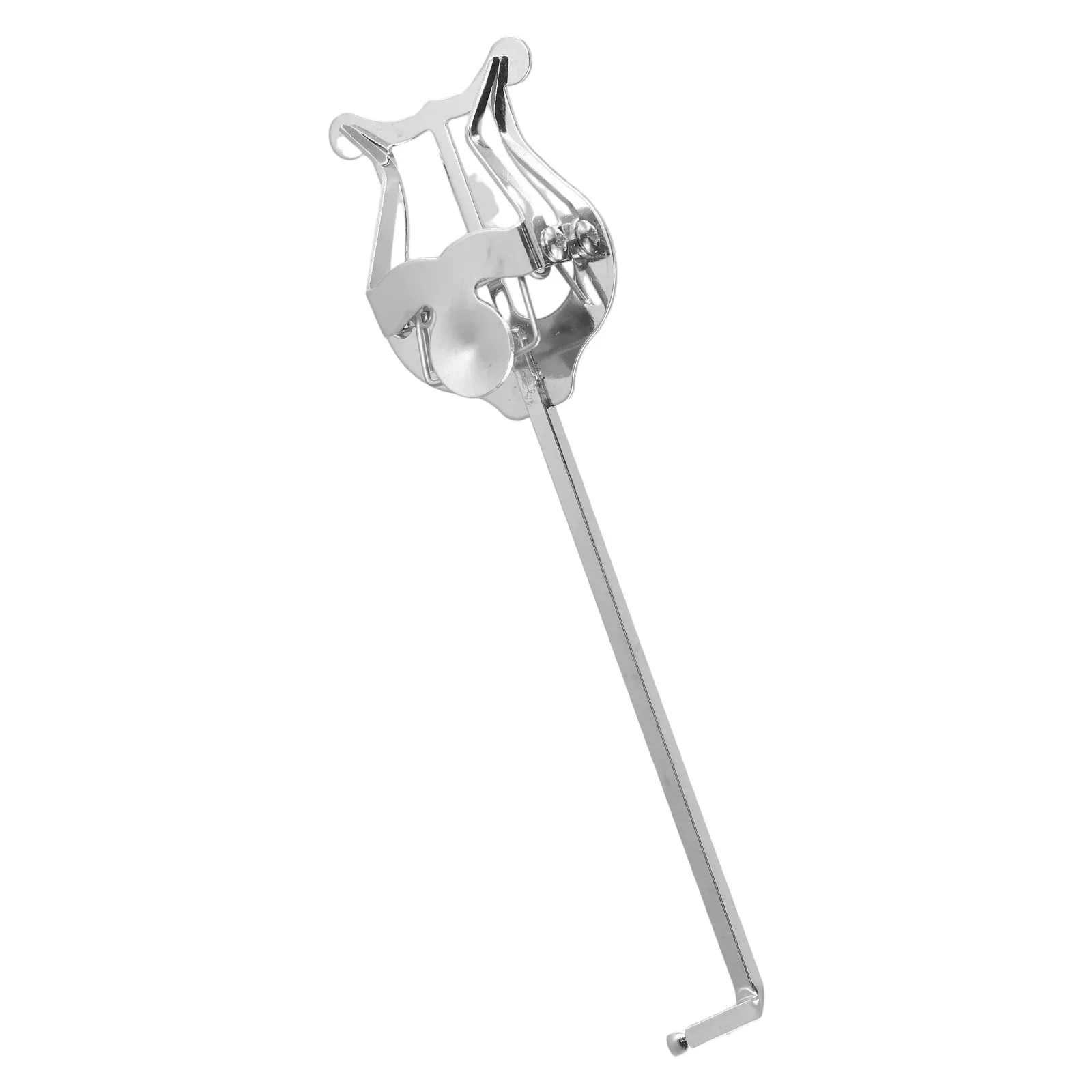 

1X Trumpet Marching Lyre Clamp Stand Portable Metal Lightweight Sheet Music Clip Clarinets Trumpet Music Stand Instruments Parts