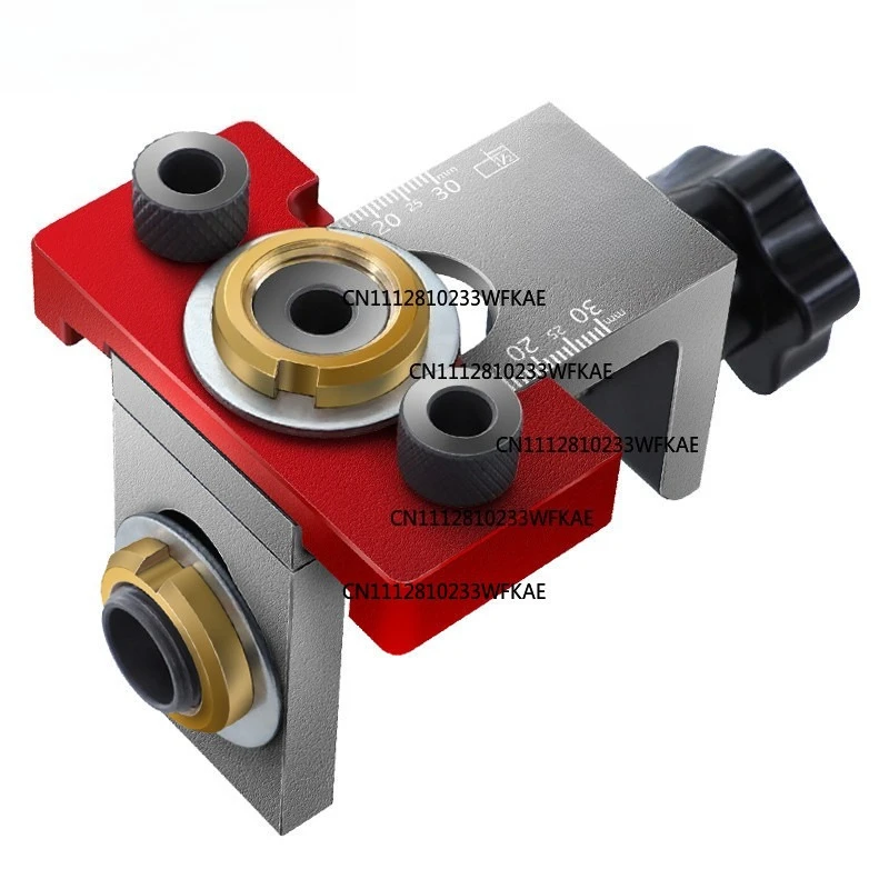 Three-in-one straight hole drilling positioner, log mortise connector, hole opener, panel furniture, multifunctional device