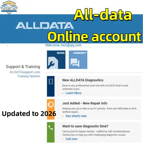 2026 Newest Alldata Online Account Updating US and EU Version Repair Online Data Can Printed
