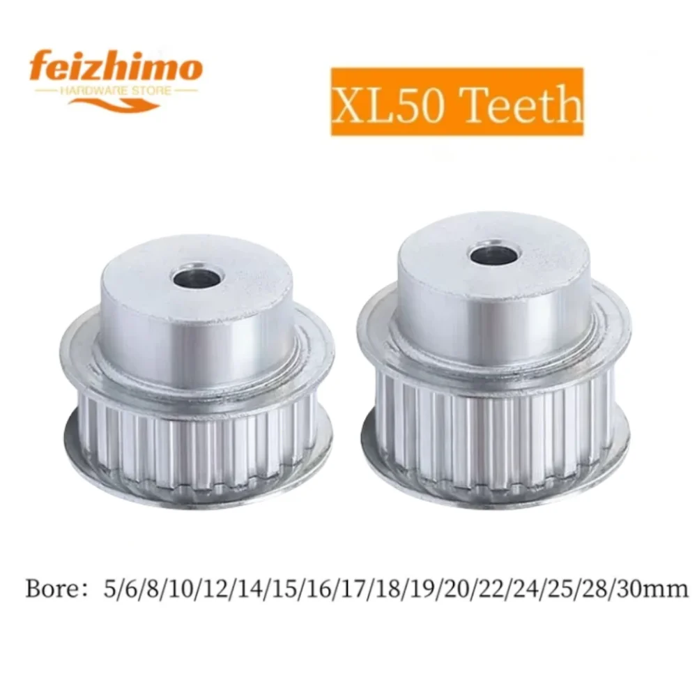 

XL Pulley ，High Torque Toothed Synchronous Pulley, XL Synchronous Pulley，BF Type 50Teeth, Tooth Width 11mm, Inner Hole 5mm-30mm，