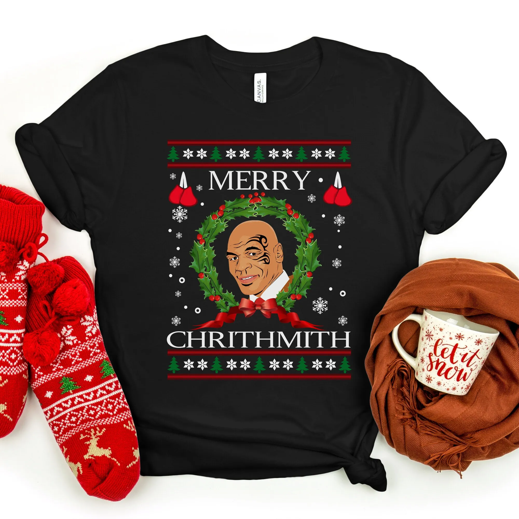 Merry Chrithmith Tyson Funny Humor Christmas T-Shirt