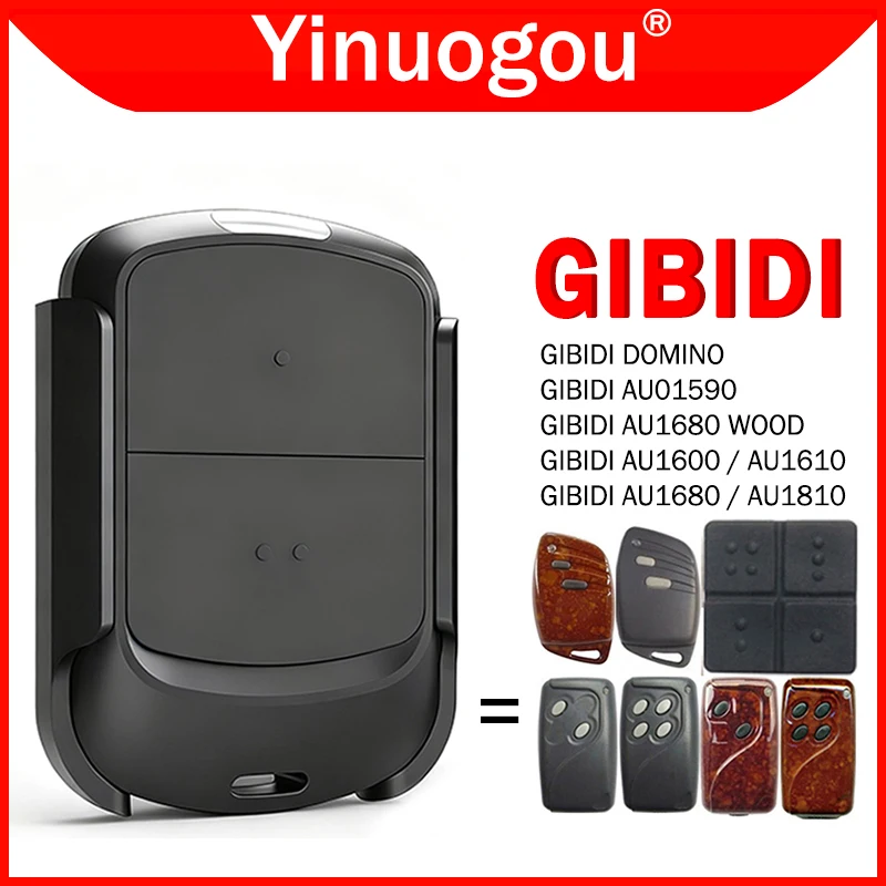 

GIBIDI AU1600 AU1610 AU1680 WOOD AU1810 AU01590 DOMINO Garage Door Remote Control 433.92MHz Garage Door Opener