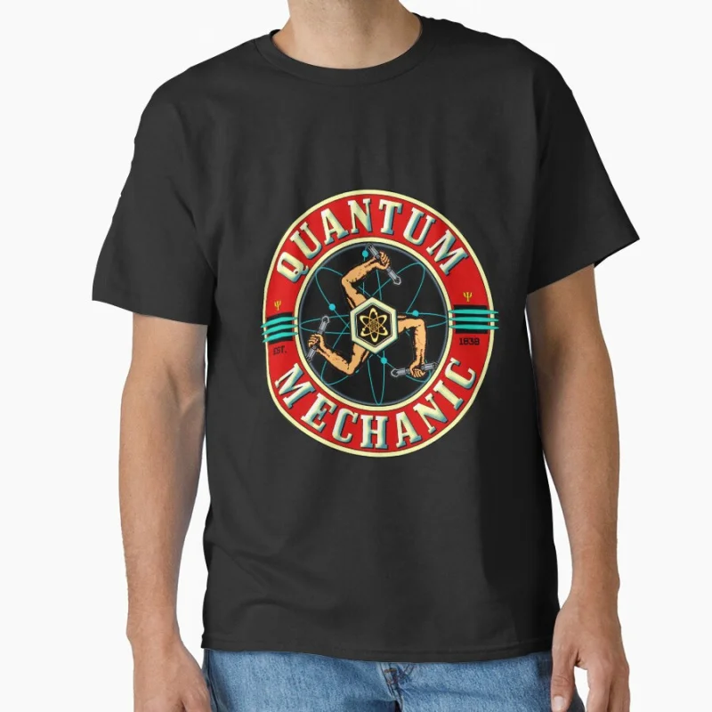 

QUANTUM MECHANIC richard feynman Funny Science Physics Gift T shirt for men Large size Tops S-6XL