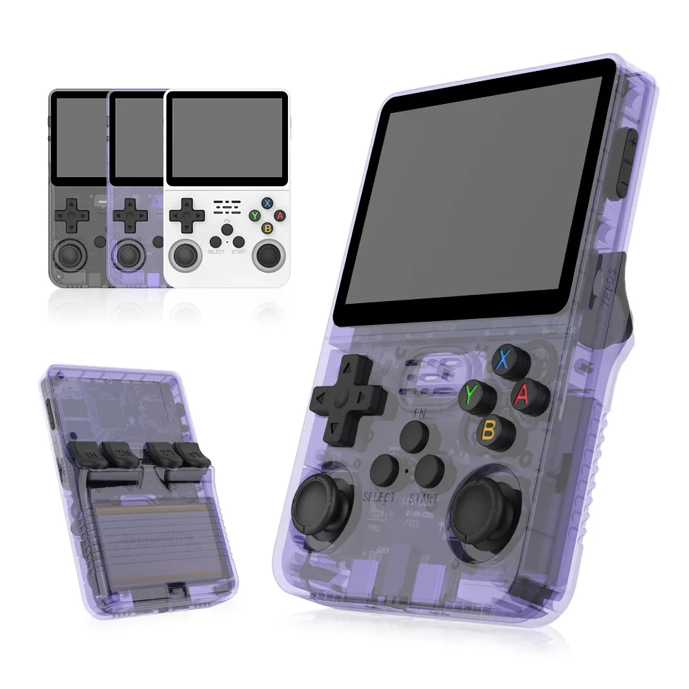 Imagem -02 - Retro Handheld Video Game Console Sistema Linux 35 Tela Ips Jogador de Bolso Portátil 64gb 128gb Jogos R36s