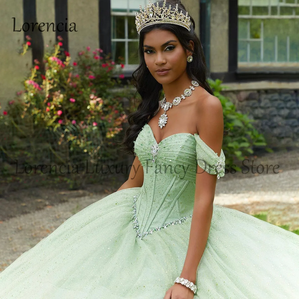 Vestido De quinceañera mexicana, flor 3D Formal, dulce vestido De baile 15 16, apliques De hombros descubiertos, corsé De cuentas, Vestidos De XV Anos