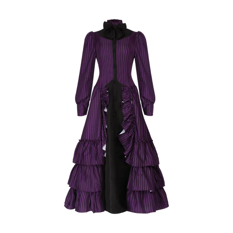 

New Medieval Gothic Bow-pleated Dress