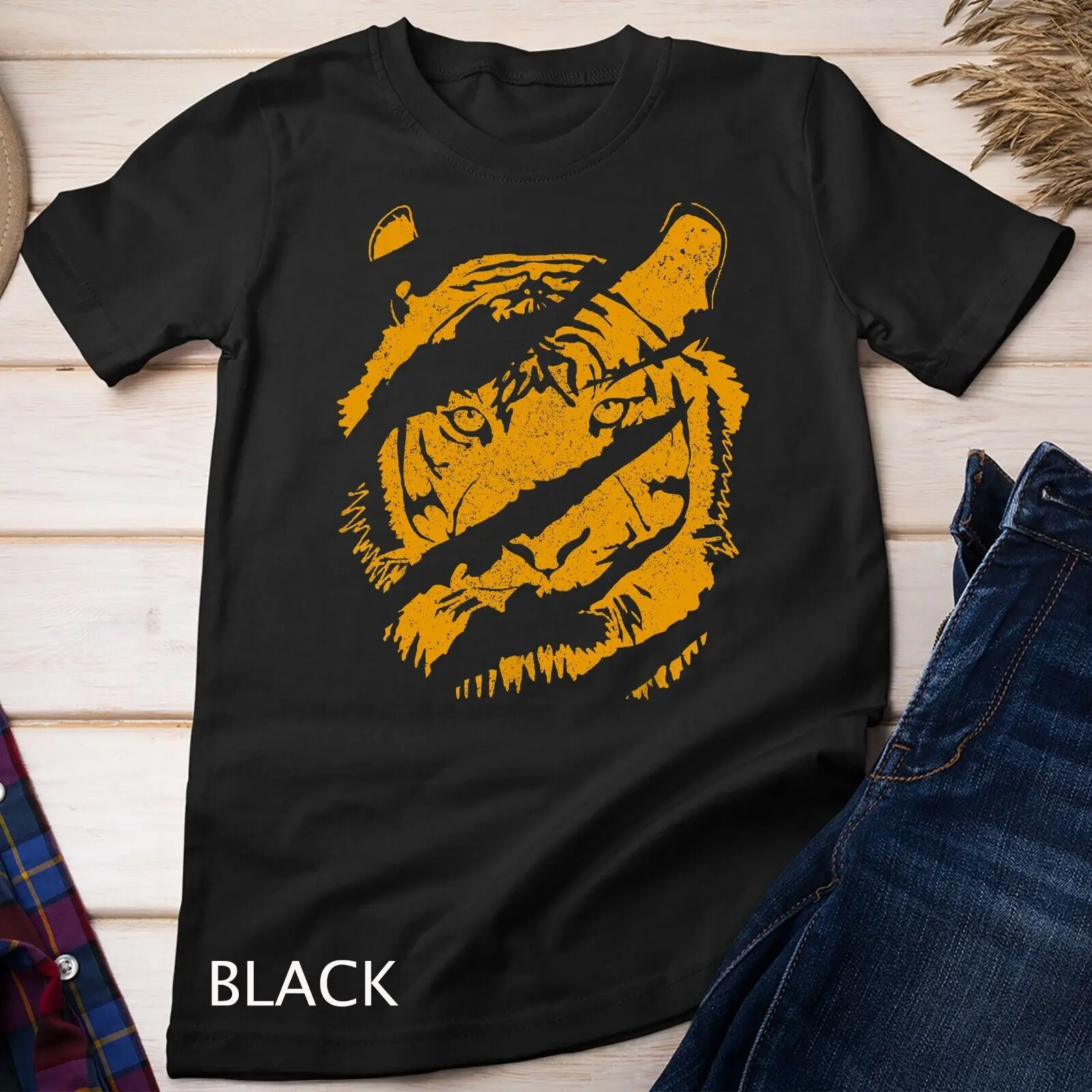 Tiger Wild Cat Claw Chinese Bengal Animal Gift Unisex T-shirt