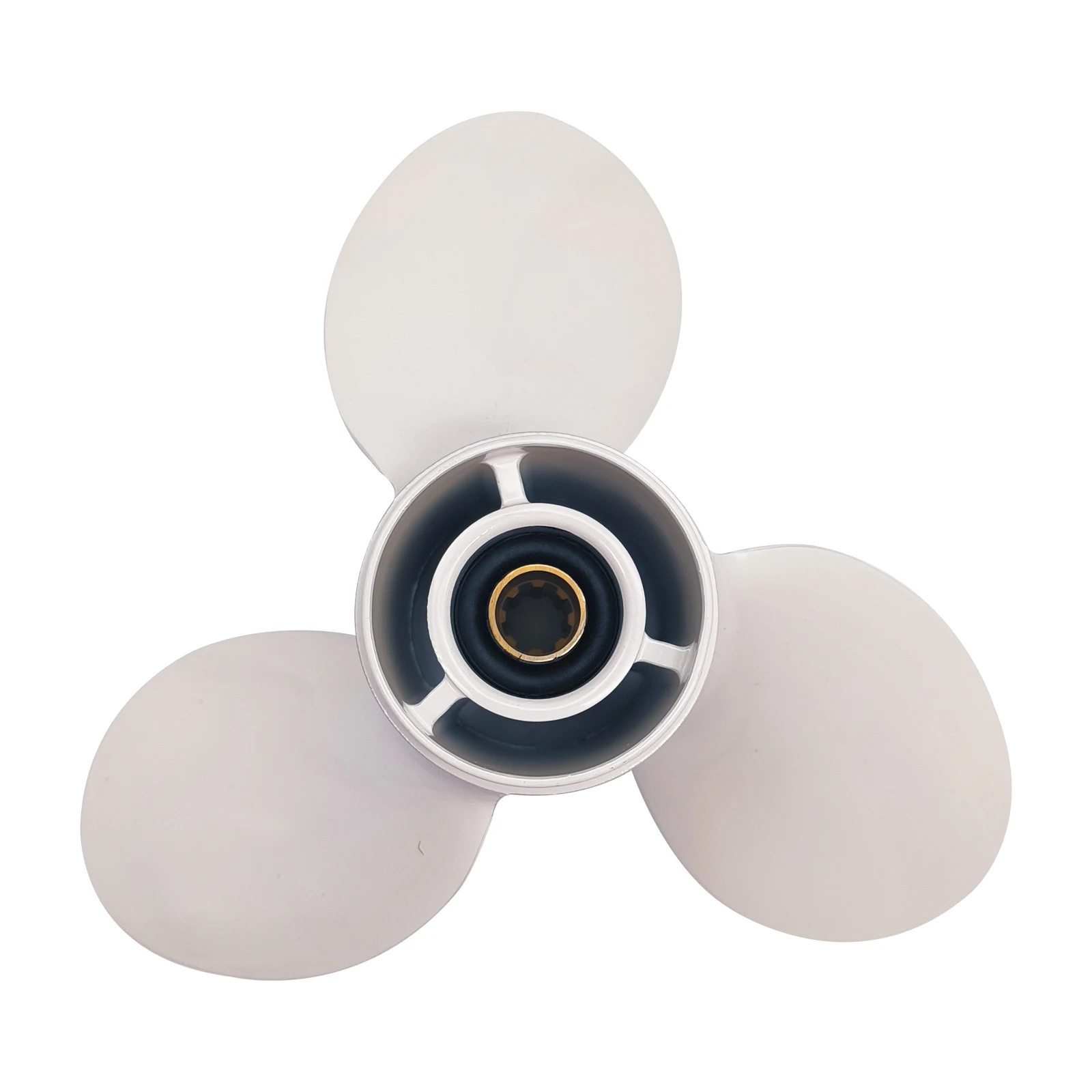 Elica fuoribordo per Yamaha 9.9hp 15hp 9 1/4*10 Barca Vite in lega di alluminio 3 pale 8 scanalature Parte motore marino 63V-45952-10-EL