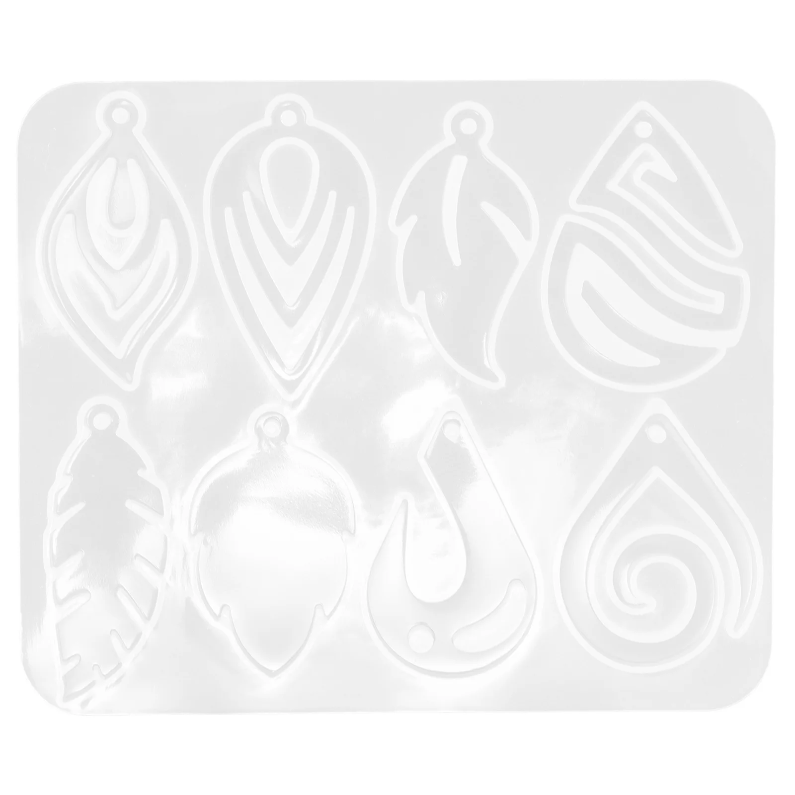 

Reusable Silicone Earring Pendant Mold Flexible Jewelry Casting Mold for DIY Resin Craft Handmade Charm Accessories