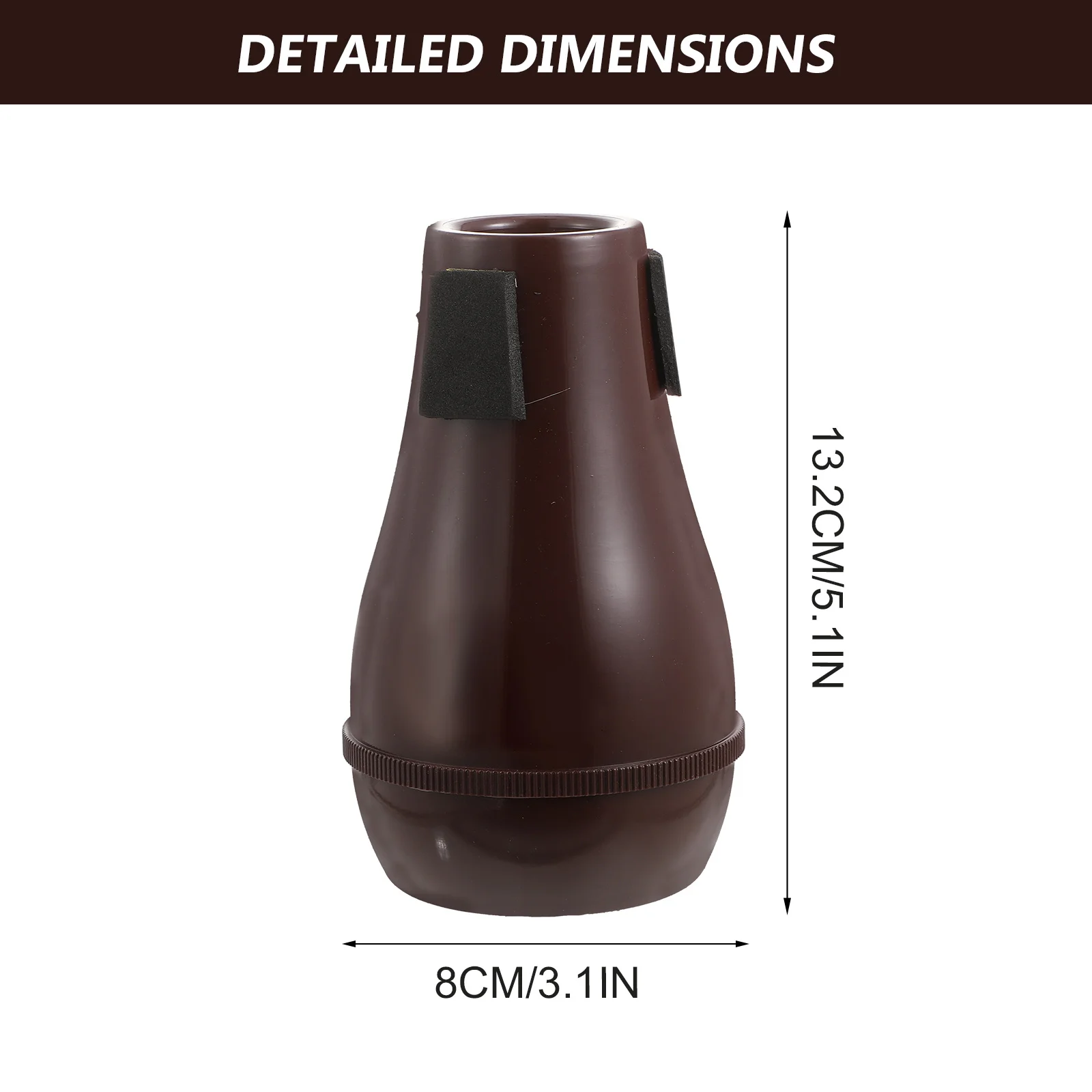 

Trombone Mute ABS Noise Remove Tool Silver Easy Install Sound Attenuation Instrument Accessories Durable Lightweight Portable