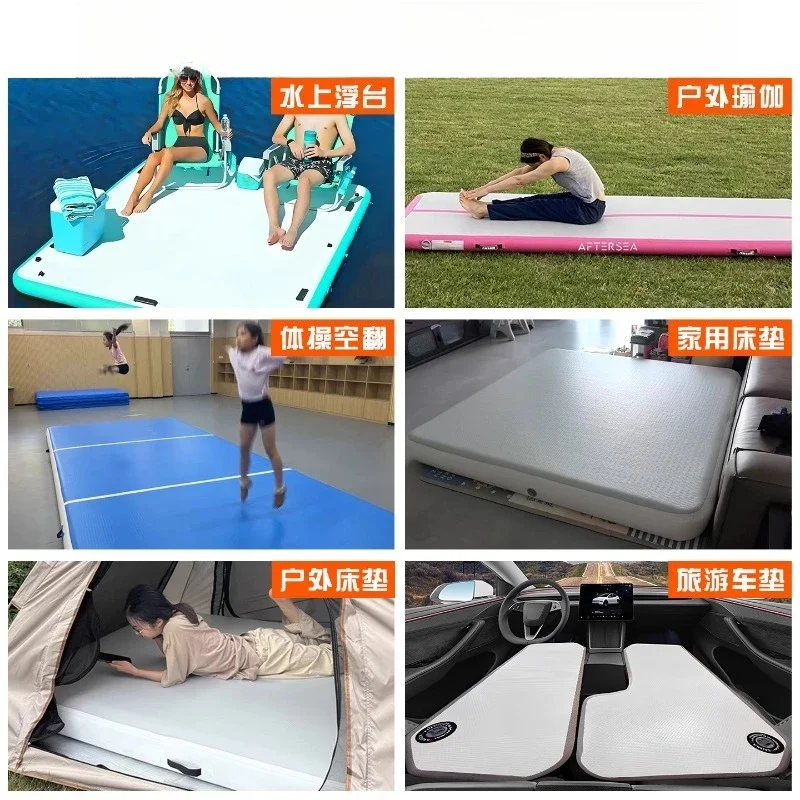 Gymnastics Mat Air Track Inflatable Tumbling Mat for Home Gym TrainingGoods in stock