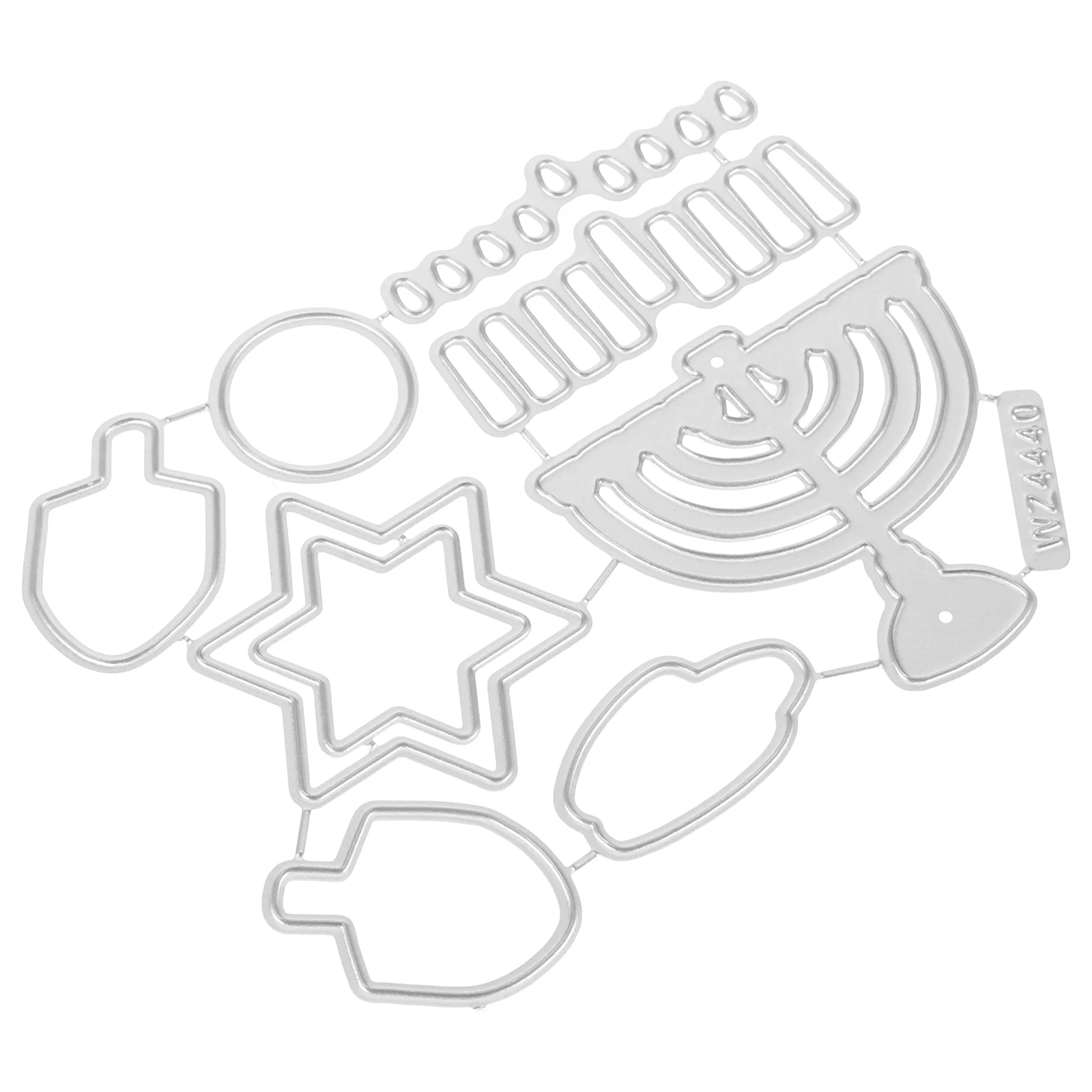 

Durable Carbon Steel Hanukkah Cutting Die Metal Stencil DIY Craft Tools for Journal Scrapbook Decor DIY Cutting Dies