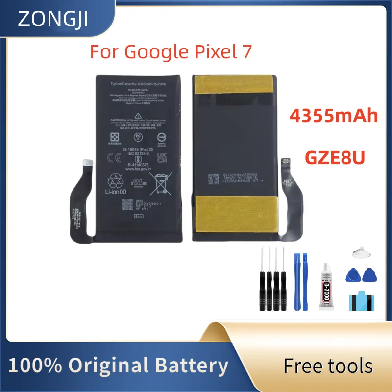 

Новый аккумулятор GZE8U 4270 мАч для Google Pixel 7 GVU6C GQML3, аккумуляторы для мобильных телефонов + инструменты