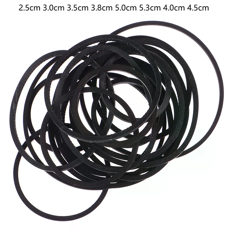 20Pcs/set Mix Cassette Tape Replacement Rubber CD DVD Cassette Tape Recorder Turntable Strap Belt For CD-ROM Video Machines