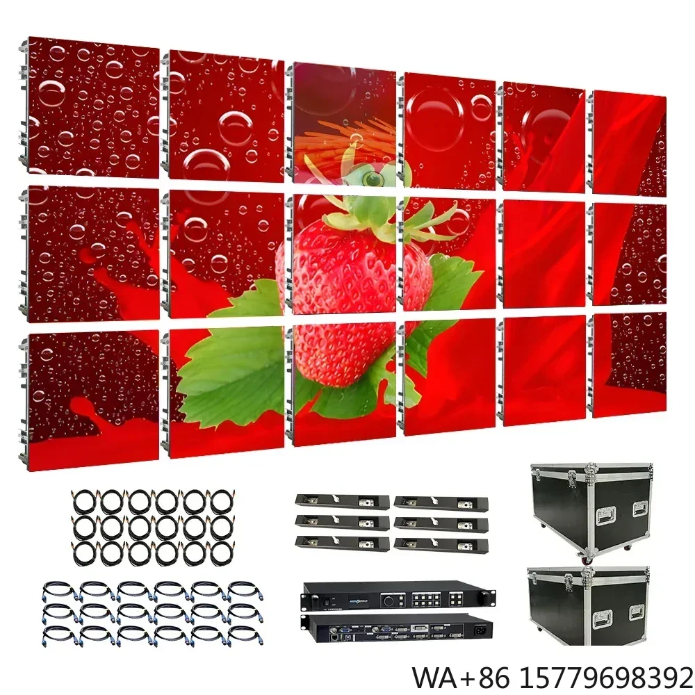 

5x3m LED Mobile Stage P2.6/P2.9/P3.9 Display 500x100mm Panel for Concerts Events