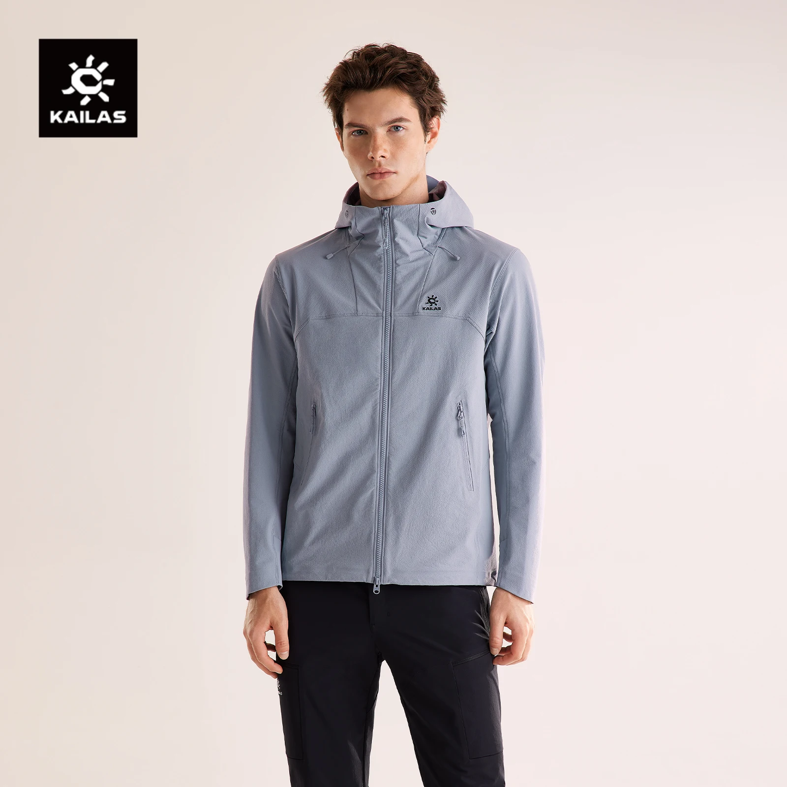 KAILAS Men's M8 Hooded Lightweight And Abrasion-resistant Softshell Jacket For Hiking and mountain life KG2539105