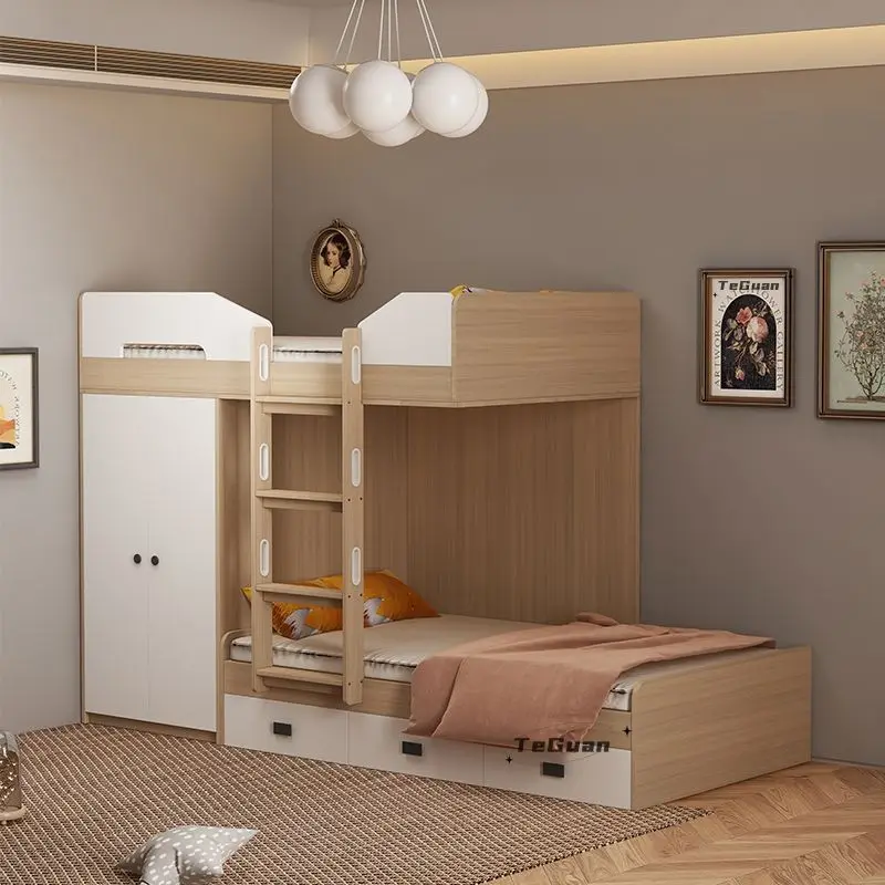Alternating bunk beds, bunk beds, multifunctional children's rooms, small apartment mother-child beds, tatami combination beds