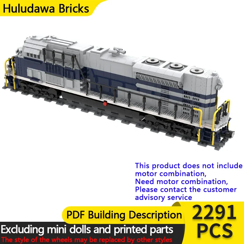

City Car Model MOC Building Bricks SD70ACe Diesel Locomotive Modular Technology Assemble Children Toys Suit Gifts Holiday